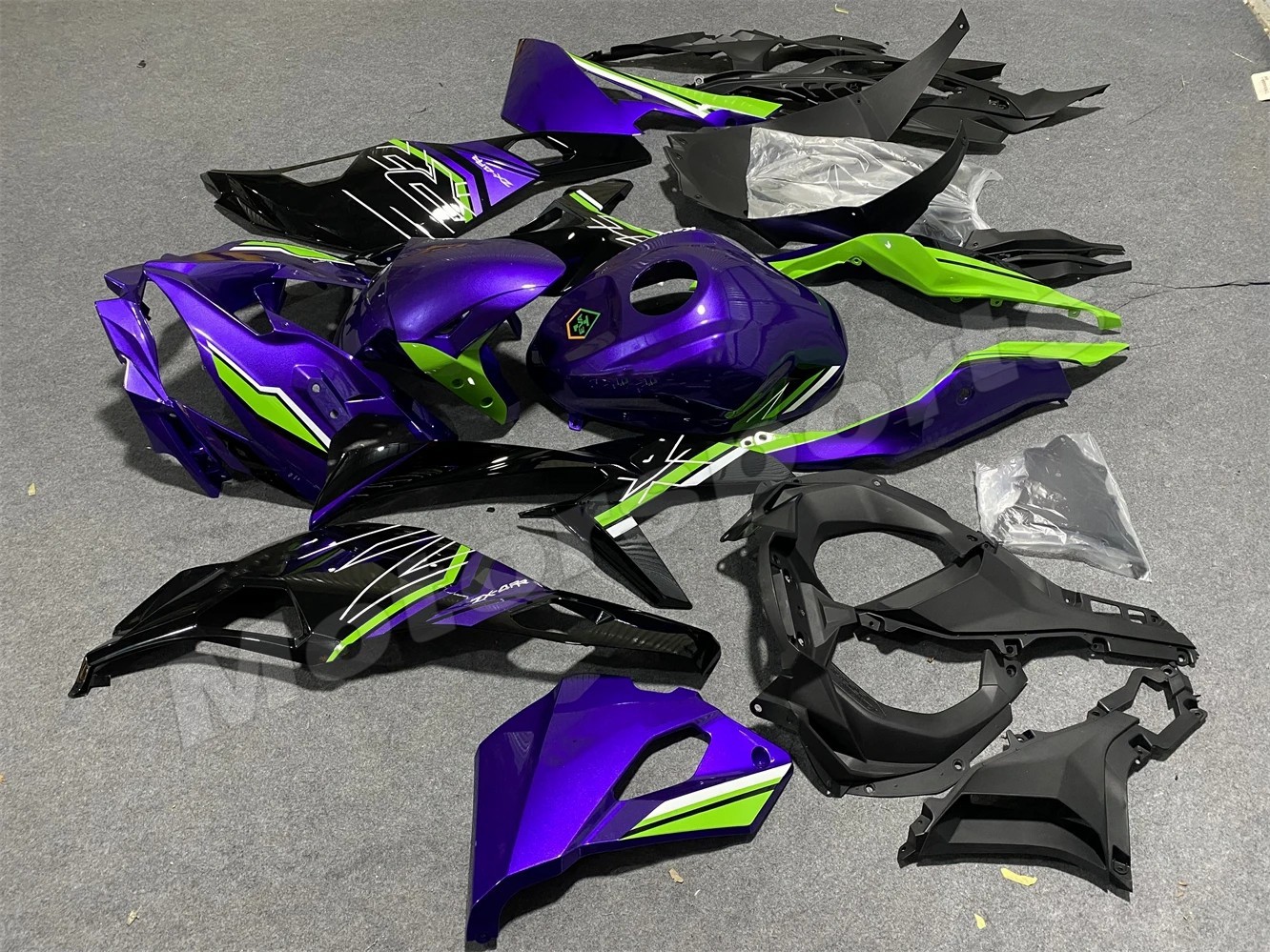 Purple Green Fairing Kit for 2023-2024 Kawasaki Ninja ZX4R